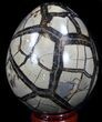 Septarian Dragon Egg Geode - Crystal Filled #37375-2